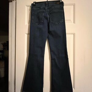 EXPRESS Jeans Size 00S Bootcut Dark Blue Mid-rise